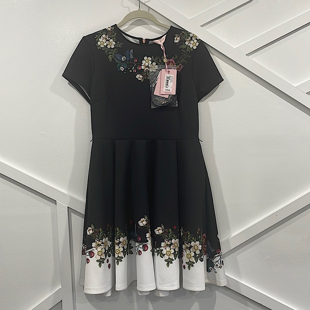 Ted Baker Chestna Oracle Skater Dress Size 4 (US 10)